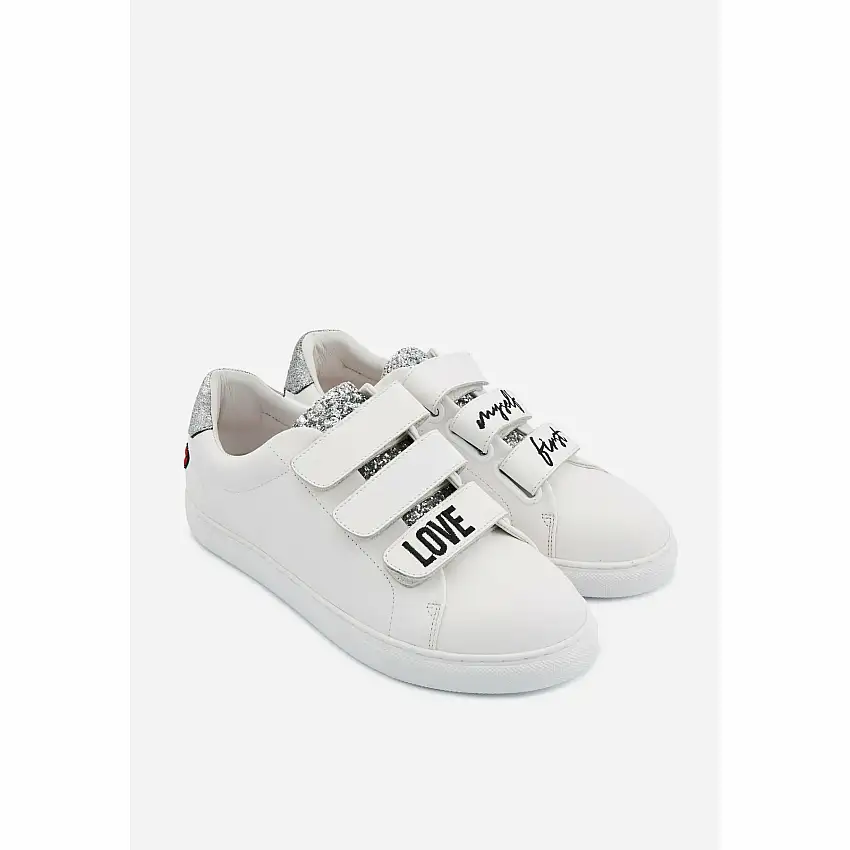 Scarpe da ginnastica da donna Bons Baisers de Paname Edith Love Gang-Love Myself first Silver