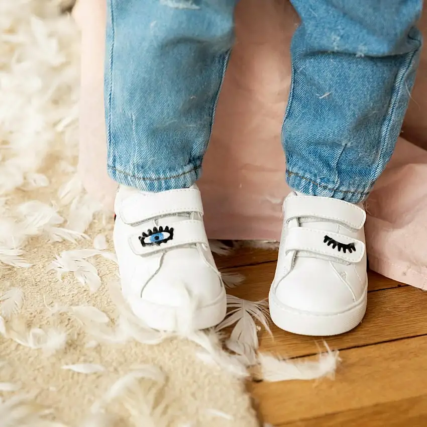 Scarpe da ginnastica da ragazza Bons Baisers de Paname Mini Edith-Eyes