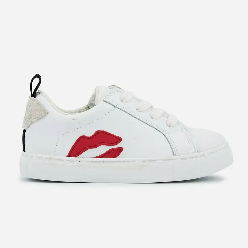 Scarpe da ginnastica da ragazza Bons Baisers de Paname Mini Betty-Rouge