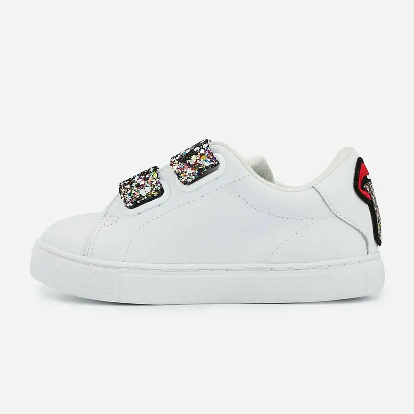 Scarpe da ginnastica da ragazza Bons Baisers de Paname Mini Edith-Glitter Tongue