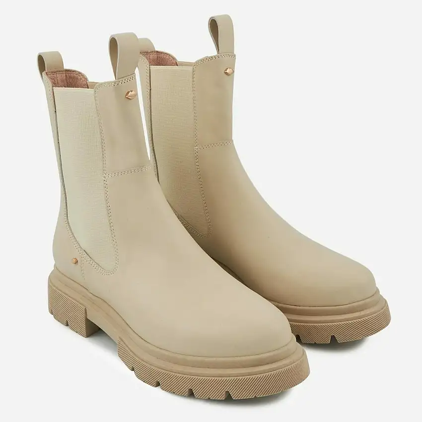 Stivali da donna Bons Baisers de Paname Patti-Cuir Beige