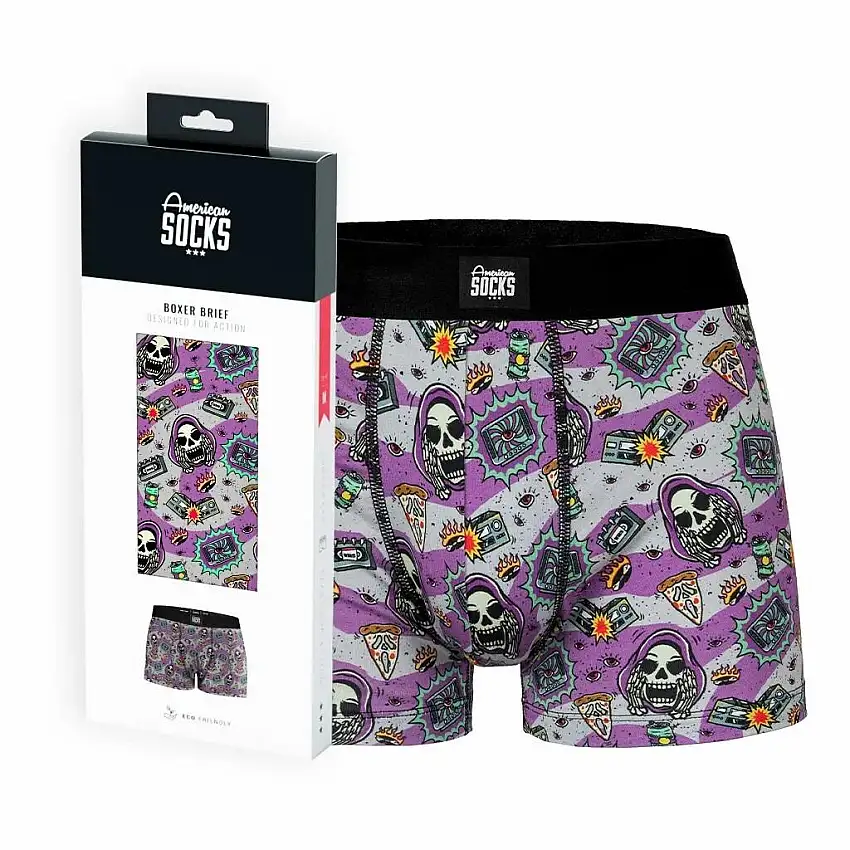 Boxer American Socks Horror Time