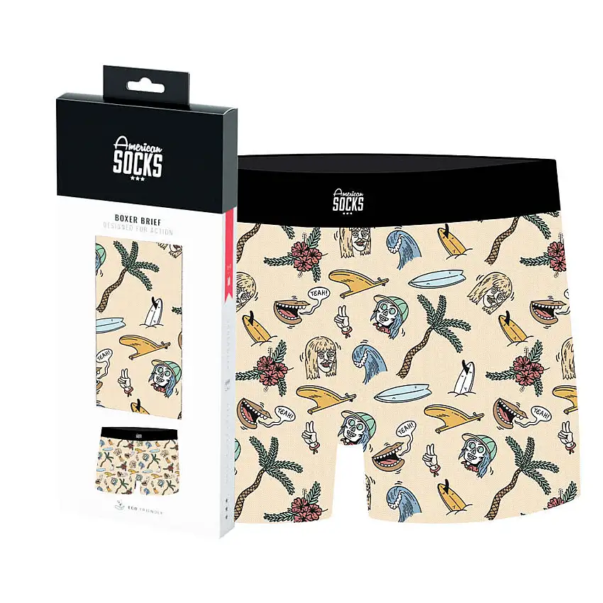 Boxer American Socks Stinky Surfer