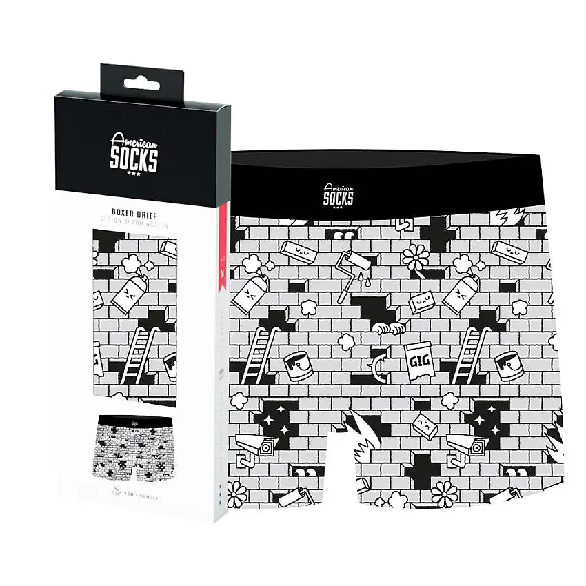Boxer American Socks The Wall