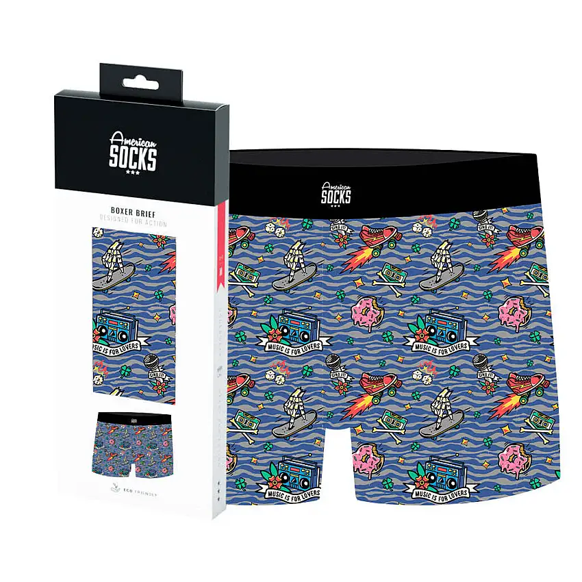 Boxer American Socks Music is for Lovers