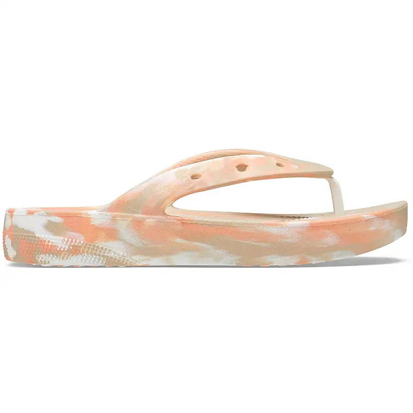 Infradito da donna Crocs Classic Platform Marbled