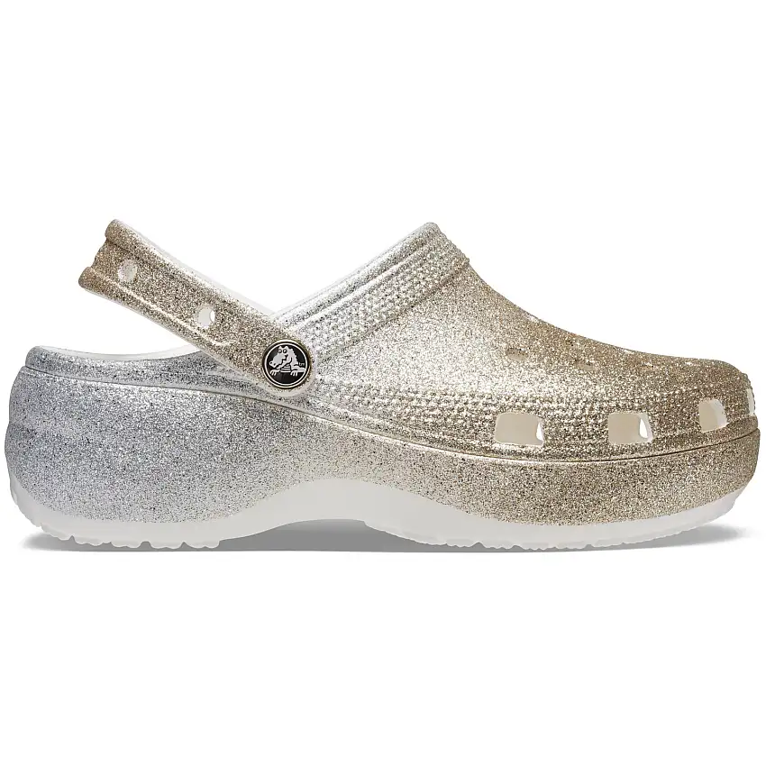 Zoccoli da donna Crocs Clsc Platform Ombre Glitter