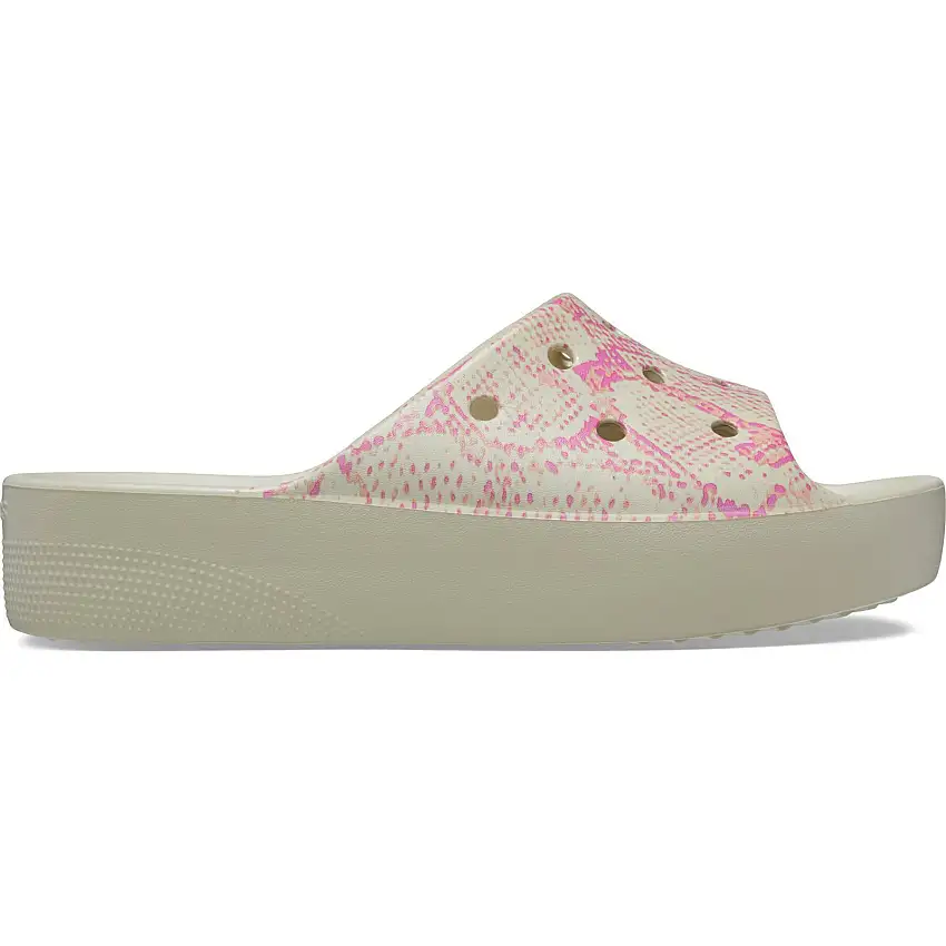 Infradito da donna Crocs Classic Platform Snake Print