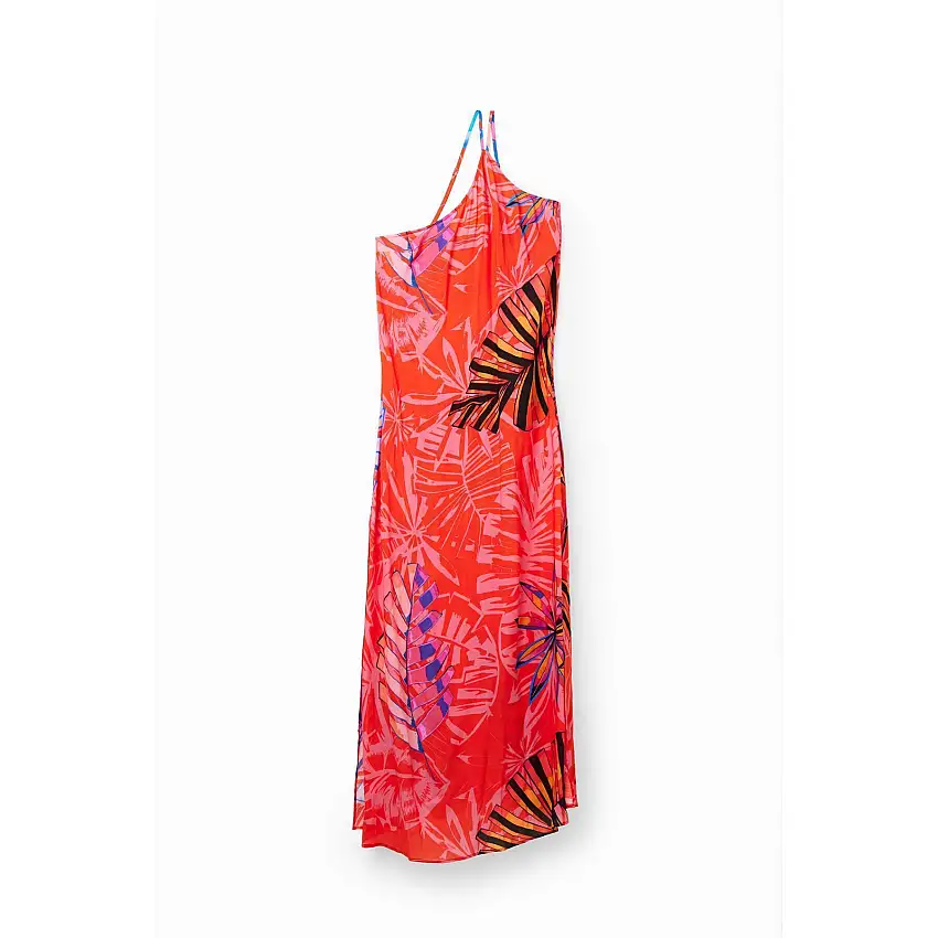 Vestito midi asimmetrico tropicale da donna Desigual