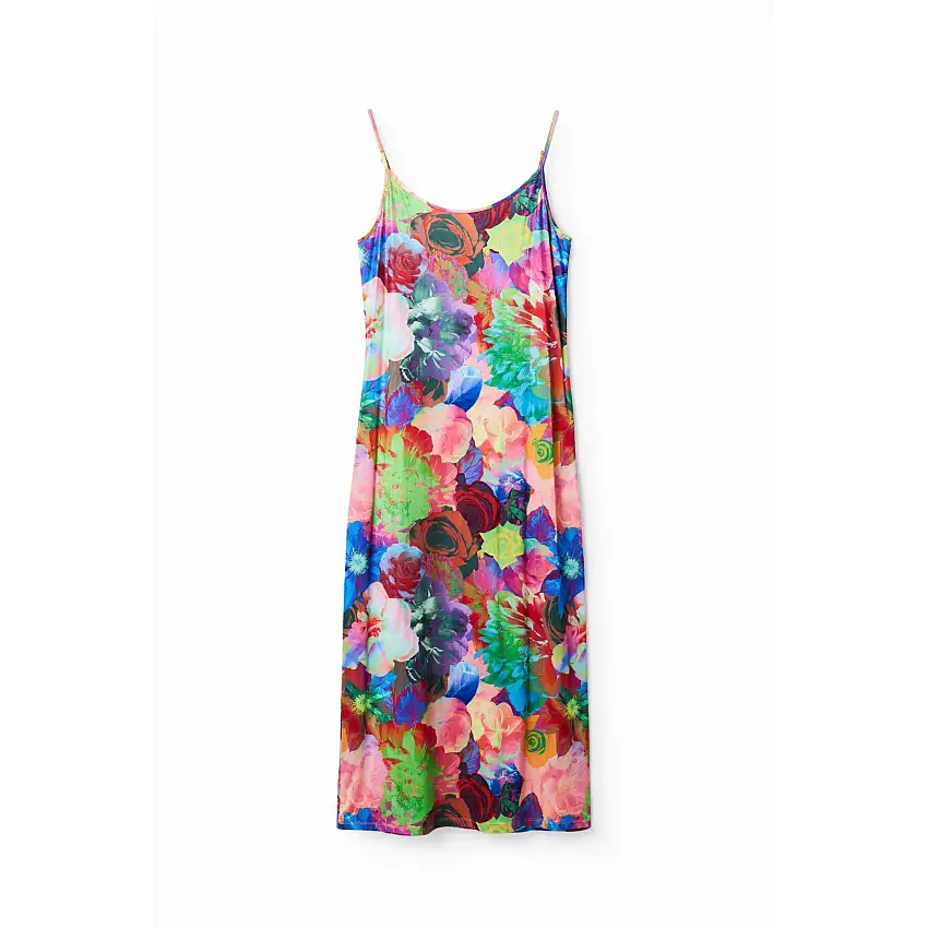 Abito babydoll floreale aderente da donna Desigual