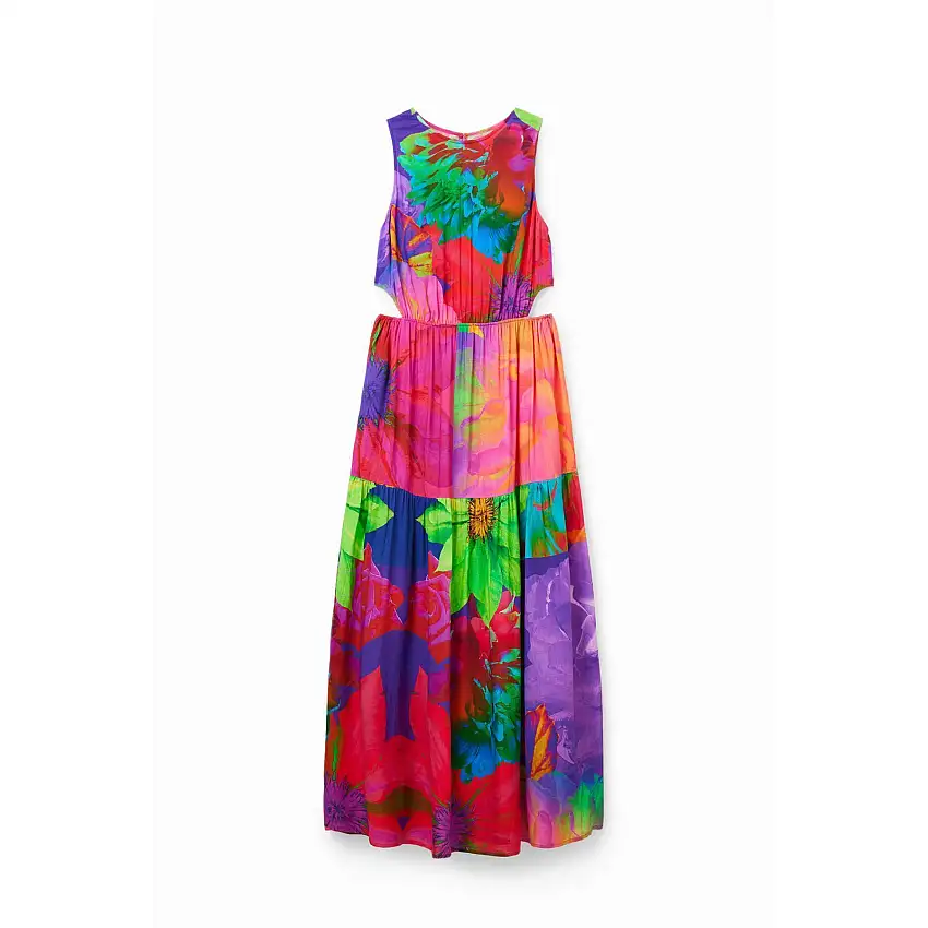 Vestito lungo da donna con fiori Desigual