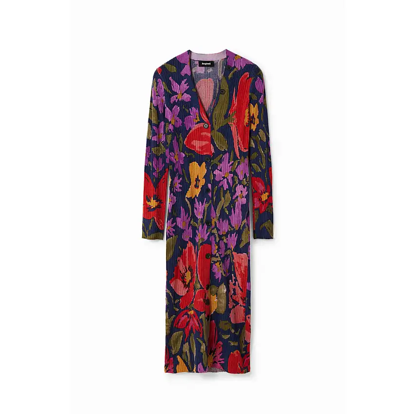 Vestito midi donna in rete floreale Desigual