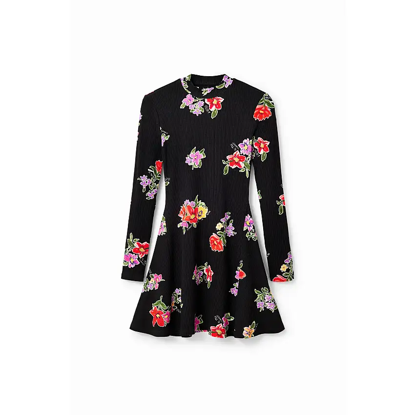 Vestito skater corto floreale da donna Desigual