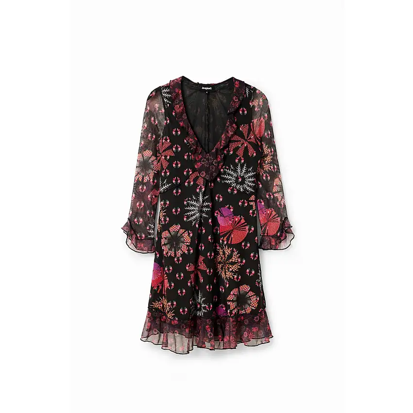 Abito corto da donna con volant Desigual