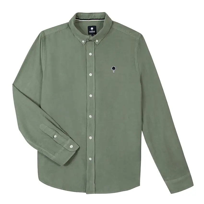 Camicia di cotone a maniche lunghe Faguo Ivoy