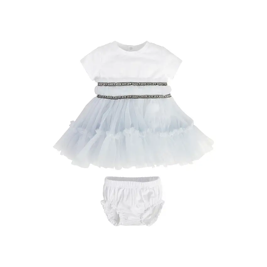 Abito biologico per bambina sweat + culotte léger bébé fille Guess