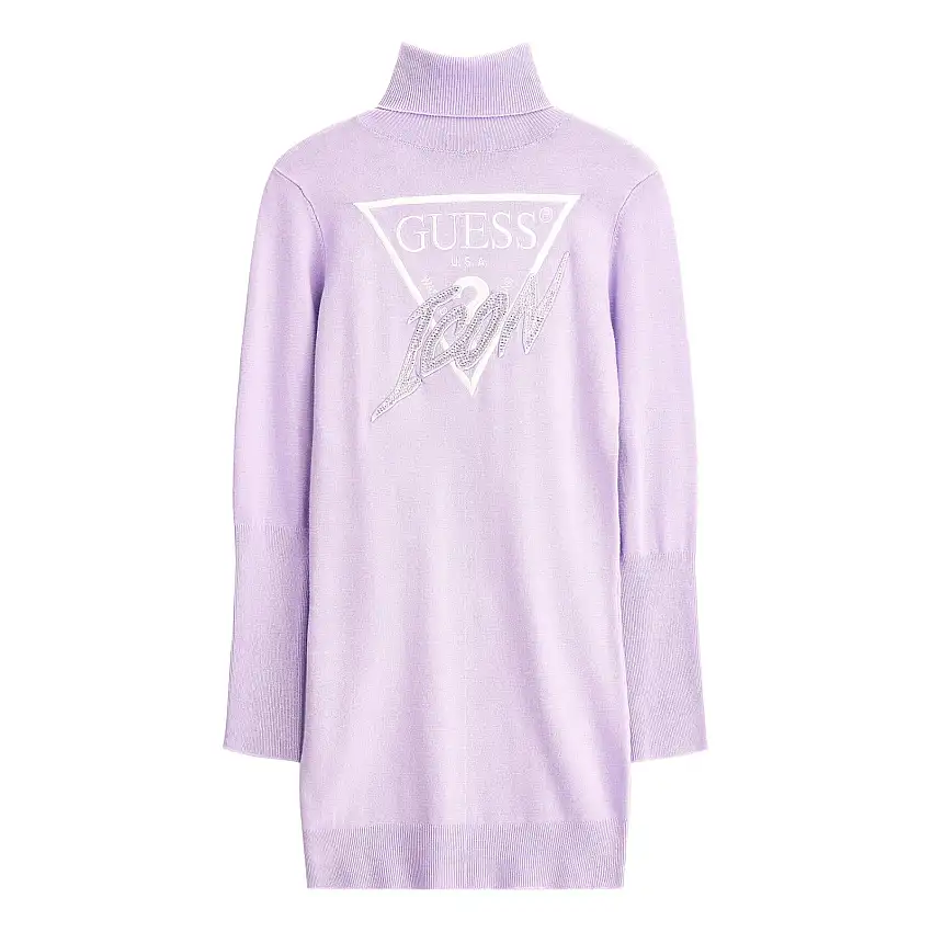 Abito bambina in maglia a collo alto Guess