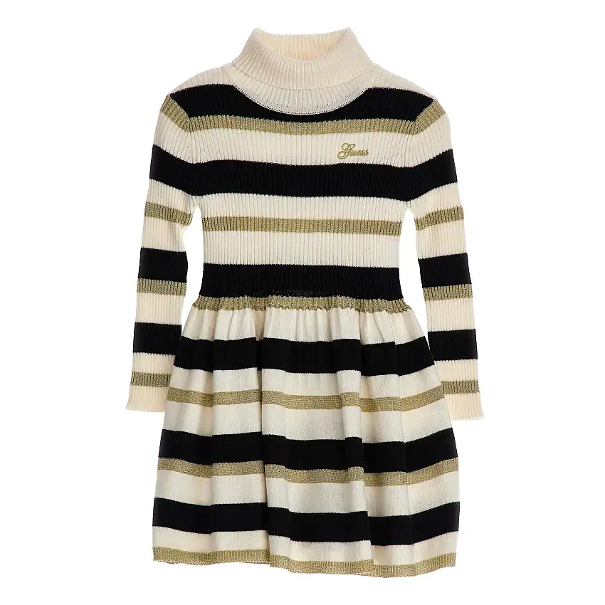 Abito bambina in maglia con scollo rotondo Guess