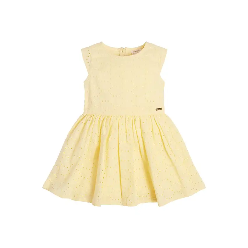 Abito bambina in cotone Guess GMT Dye Sangallo