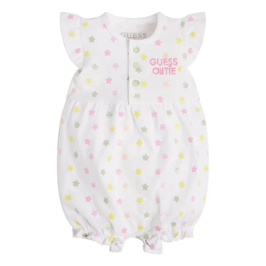 Tutina bebé bambina in piqué Guess