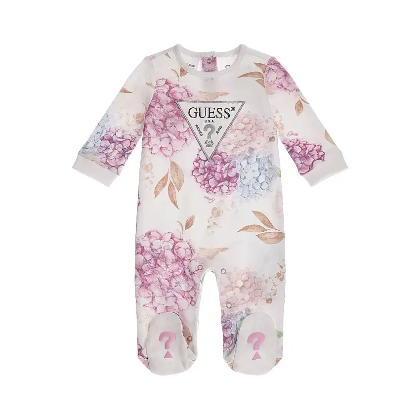 Tutina bebé bambina con stampa interlock Guess