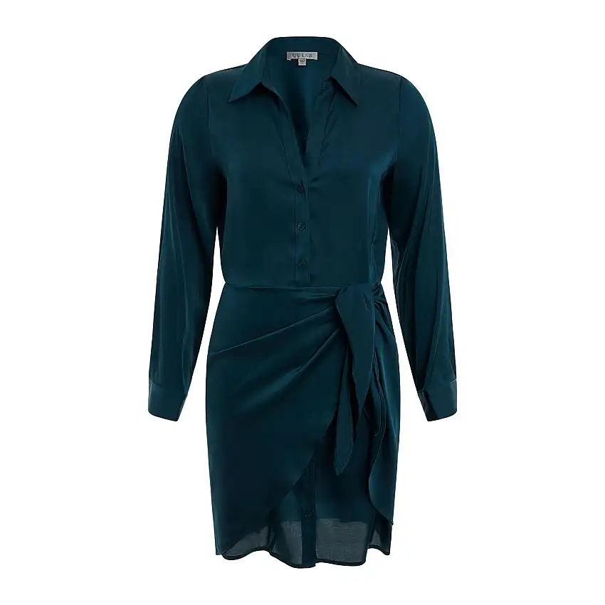 Abito camicia a maniche lunghe poly femme Guess Es Alya