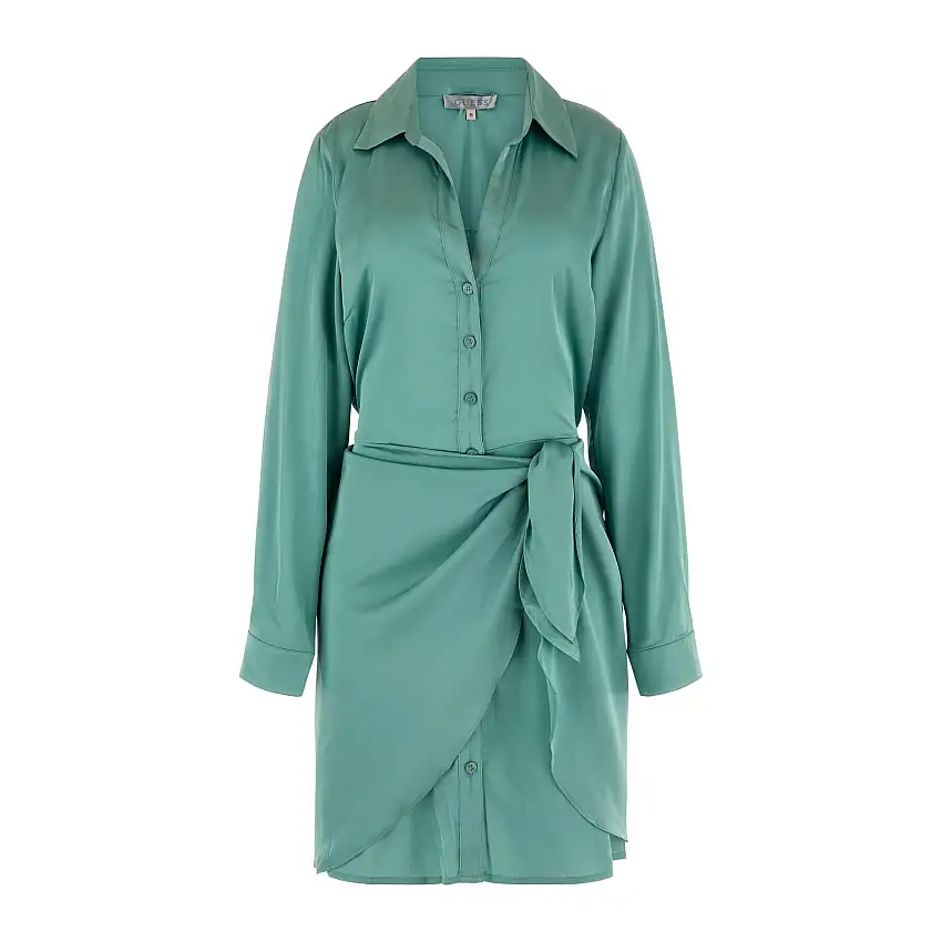 Abito a camicia a maniche lunghe poly femme Guess Es Alya