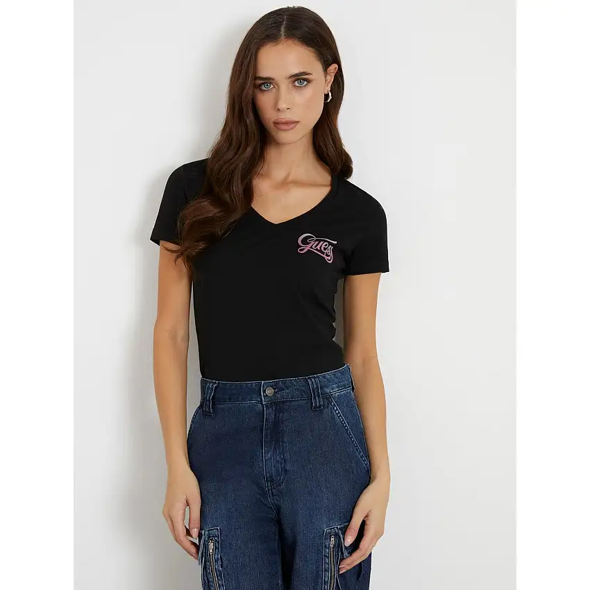 T-shirt da donna Guess Shaded Glittery