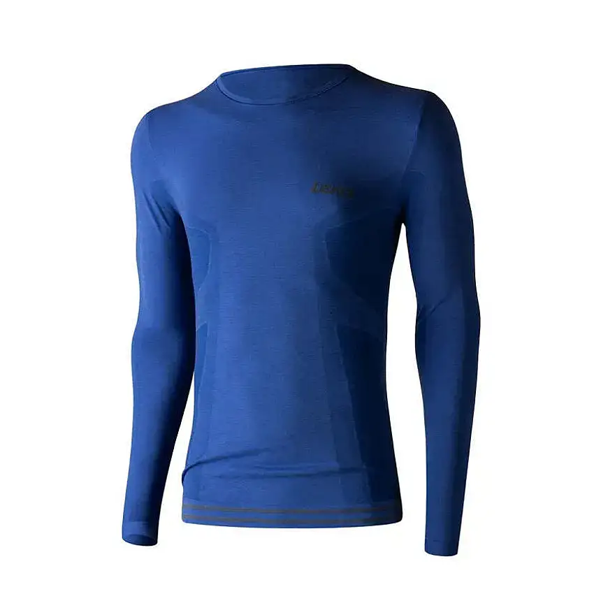 T-shirt maniche lunghe con scollo rotondo Lenz Merino 6.0