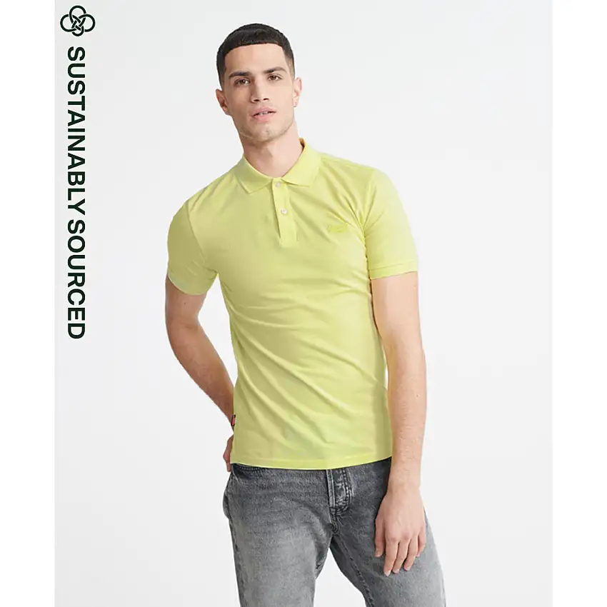 Polo in cotone biologico Superdry Micro Lite