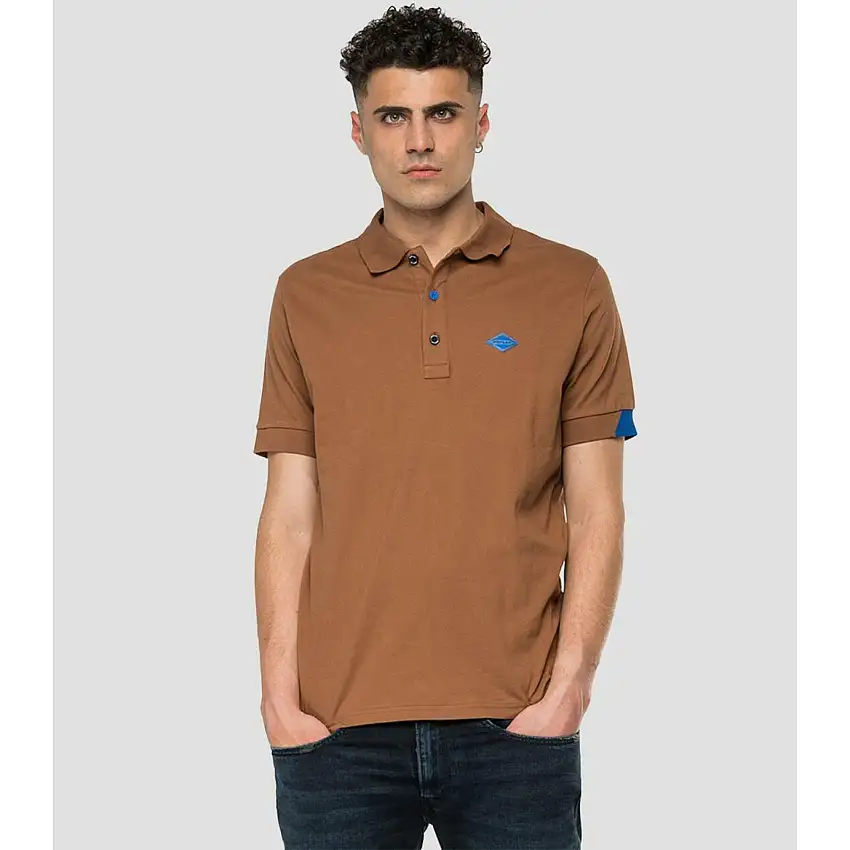 Polo in piqué elasticizzato Replay