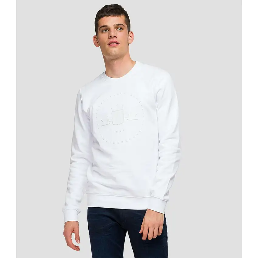 Archivio di felpe grafiche a girocollo Replay