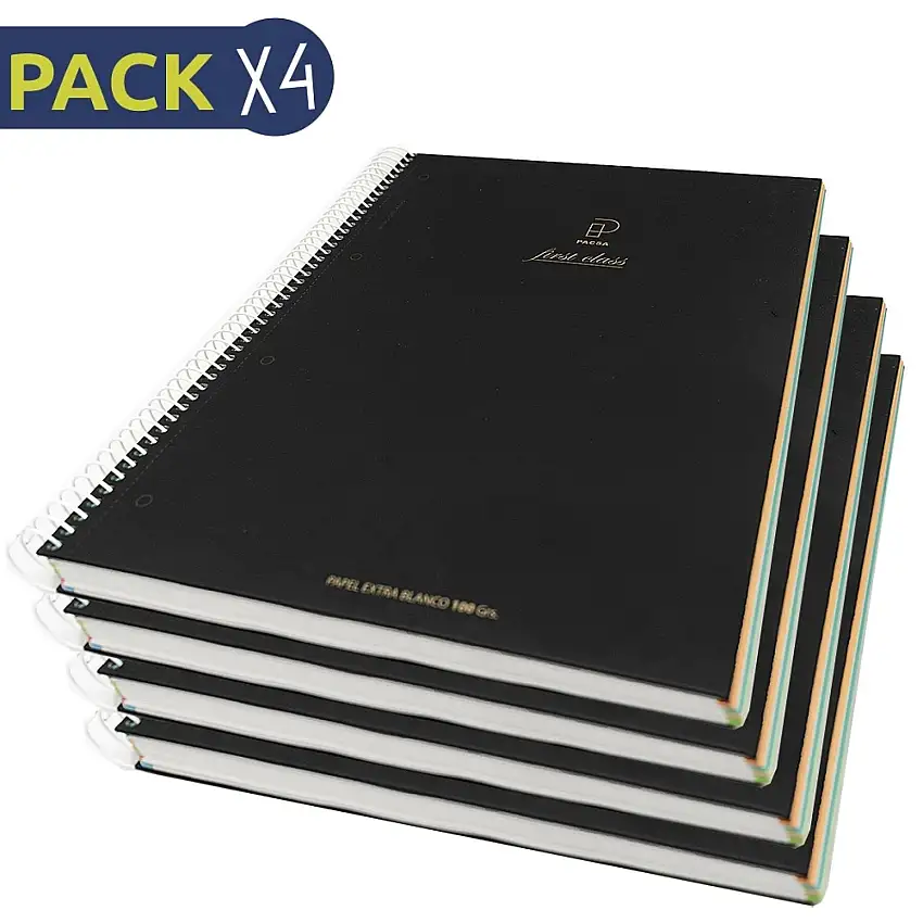 Confezione da 4 blocchi per appunti micro a5 premium da 120 fogli Milan [Misura 3,00x22,00x19,00 cm]