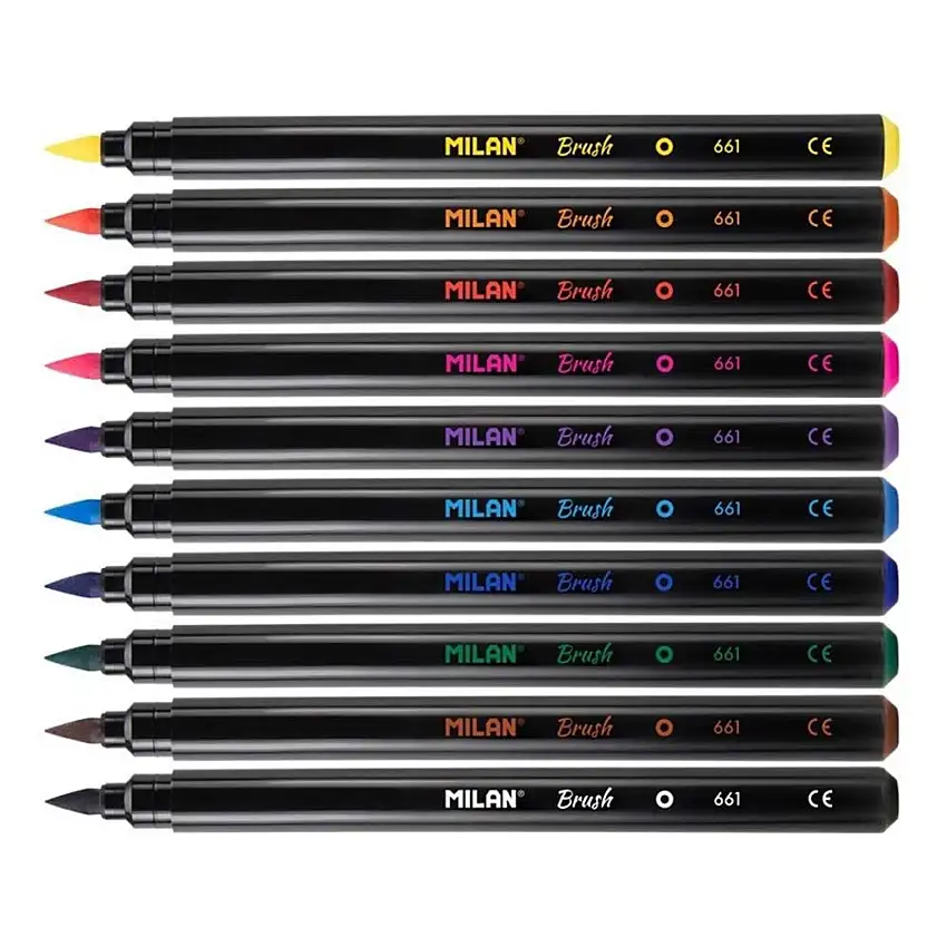 confezione da 10 spazzole in feltro Milan