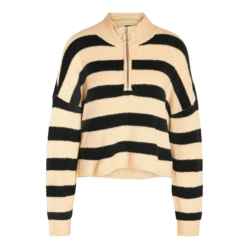 Maglia donna con mezza zip Noisy May Nmnewalice