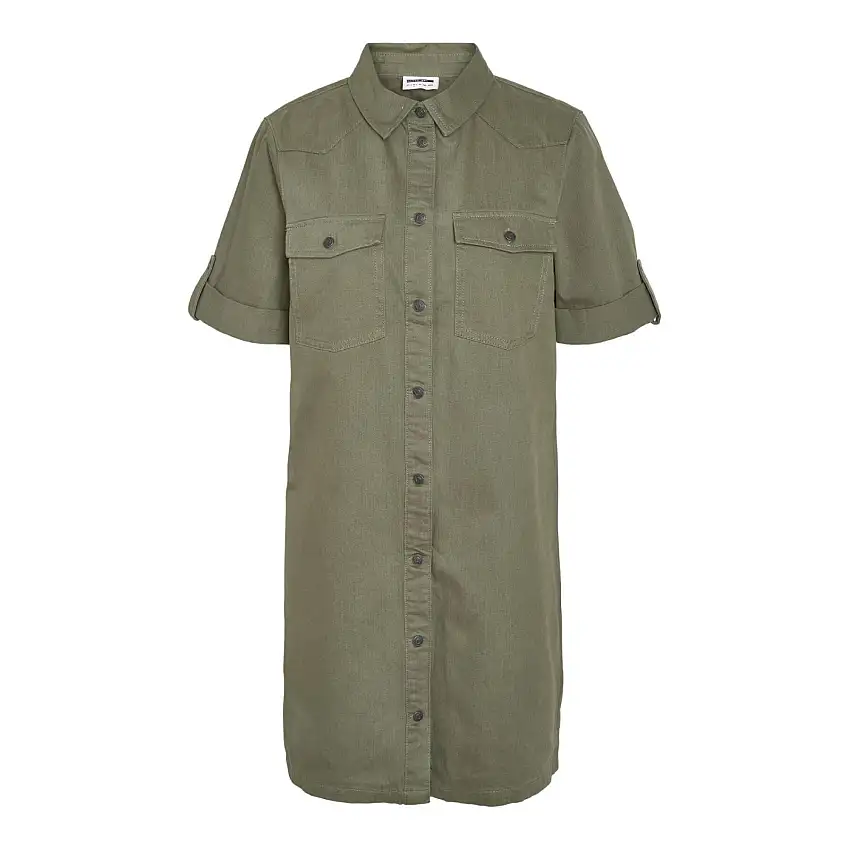 Abito a portafoglio da donna Noisy May NMNEW SIGNE S/S DENIM DRESS CLR NOOS