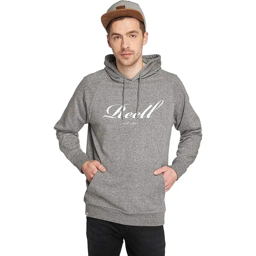 Felpa con cappuccio e logo Reell