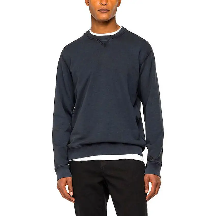 Felpa in cotone Replay dyed organic fleece