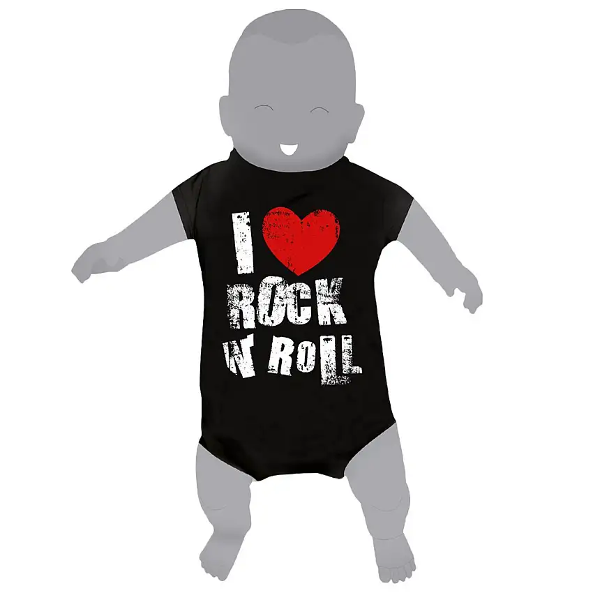 Body da neonato Rock à Gogo I Love Rock N' Roll
