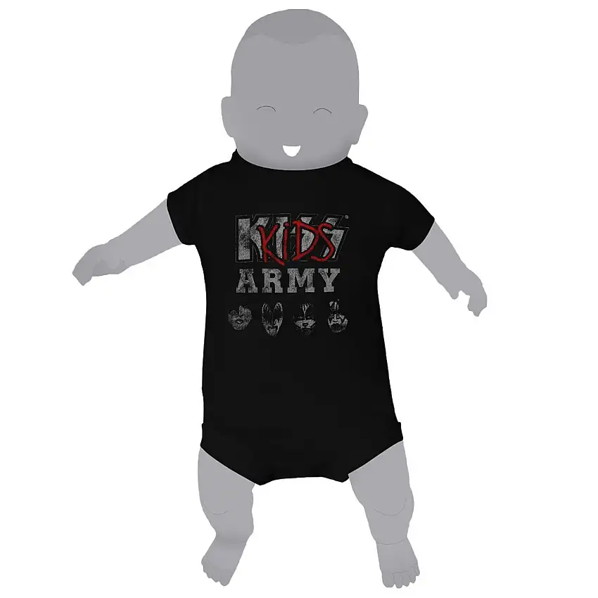Body da neonato Rock à Gogo Kiss - Kids Army