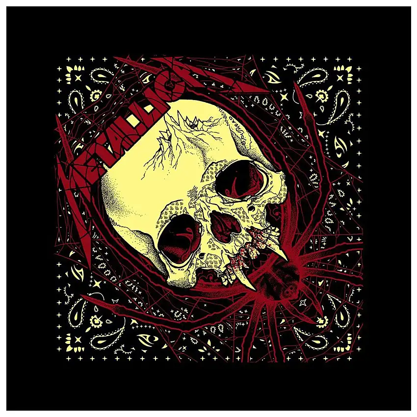 Bandana Rock à Gogo Metallica - Spider Skull [Misura 55x55 cm]
