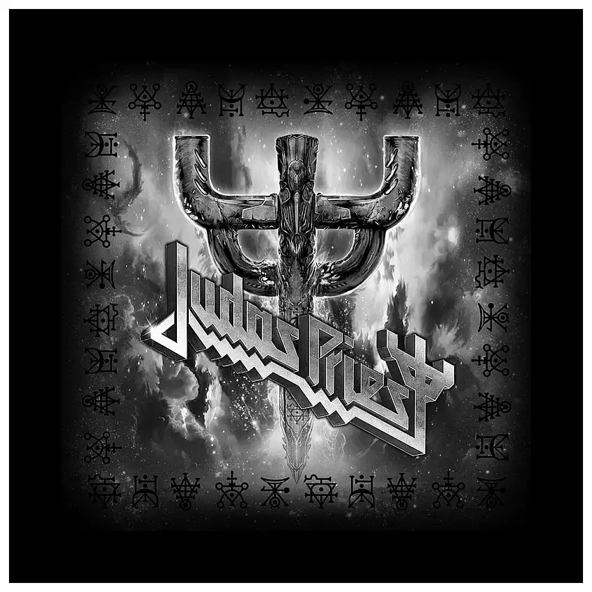 Bandana Rock à Gogo Judas Priest - Logo & Fork [Misura 55x55 cm]