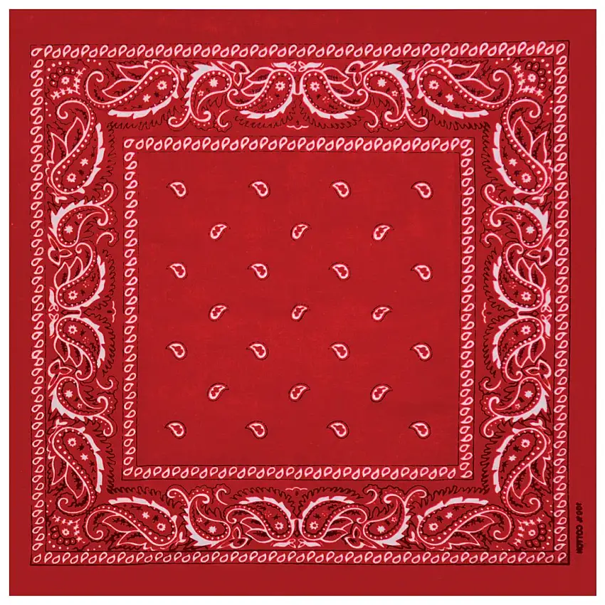 Bandana Rock à Gogo Goutte D'eau Rouge [Misura 55x55 cm]