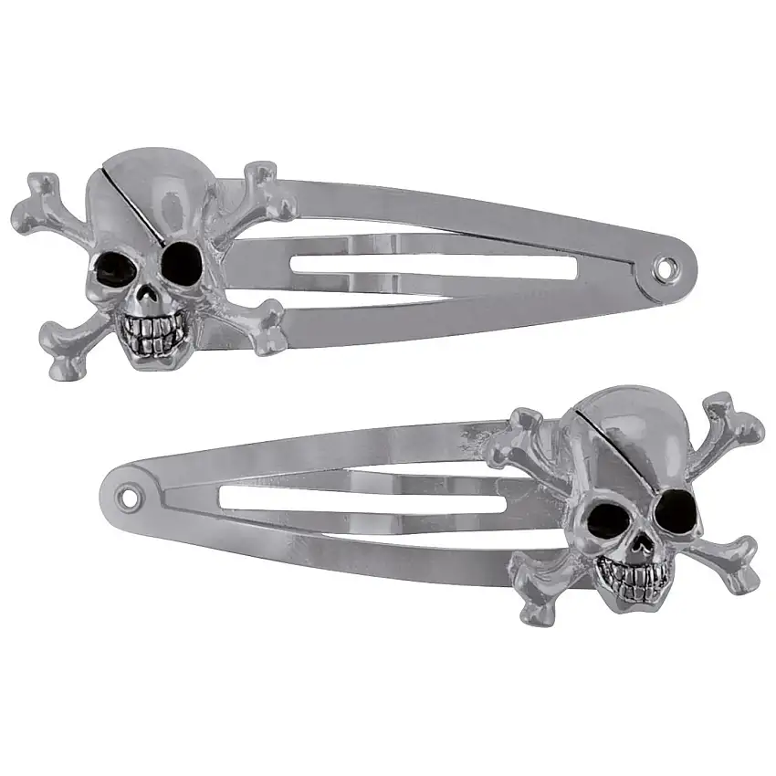 Fermaglio per capelli da donna Rock à Gogo Skull Metal