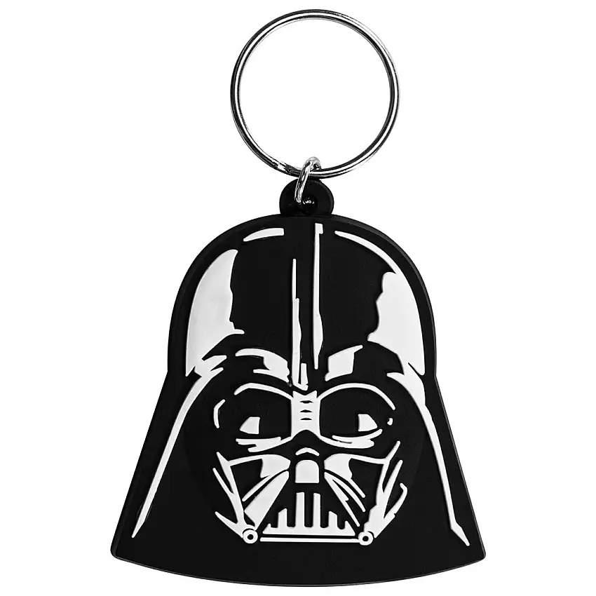 Anello portachiavi in gomma Rock à Gogo Star Wars - Vader [Misura 5,5x5,5 cm]