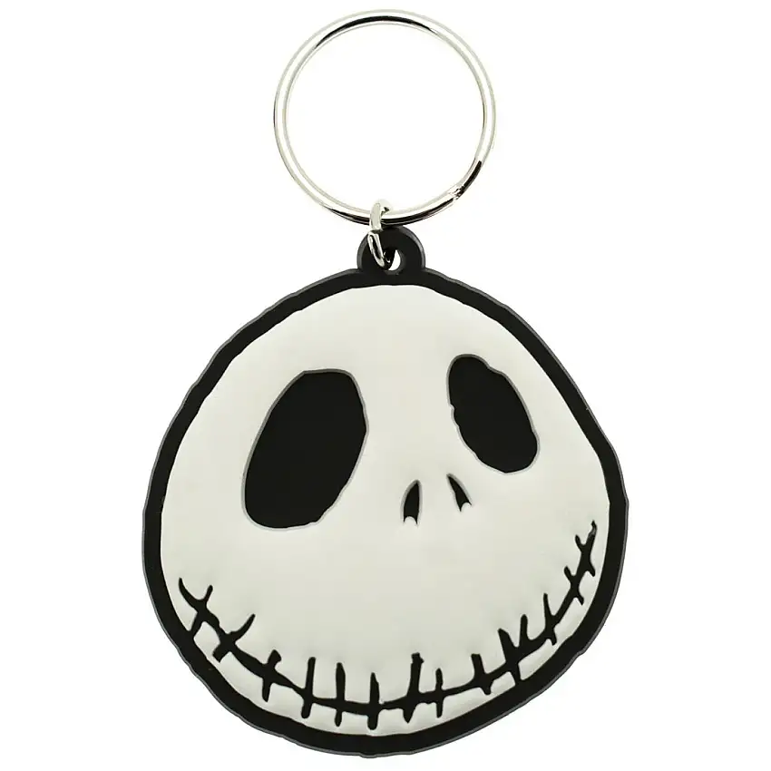 Anello portachiavi in gomma Rock à Gogo Mister Jack - Jack Face [Misura 5,5x6 cm]