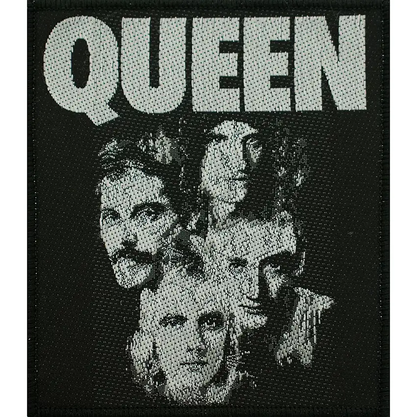 Toppa tessile Rock à Gogo Queen - Faces [Misura 8,5x10 cm]