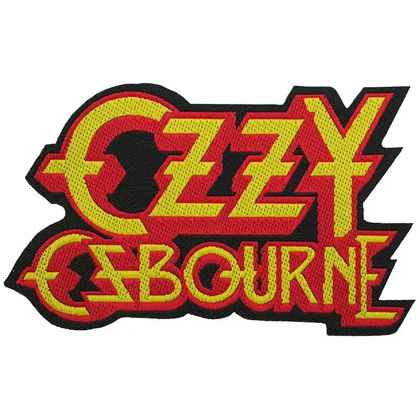 Toppa tessile Rock à Gogo Ozzy Osbourne - Logo Cut-out [Misura 9,2x5,5 cm]