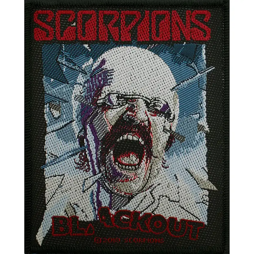 Toppa tessile Rock à Gogo Scorpions - Blackout [Misura 8x10 cm]