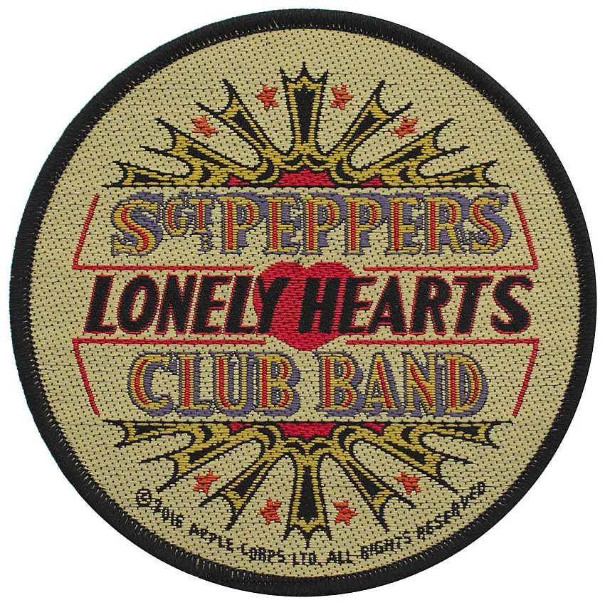 Toppa tessile Rock à Gogo The Beatles - Lonely Hearts [Misura 9,5 cm]